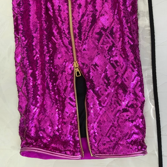 Balmain X HM Dress pink sequin - Picture 4 of 4